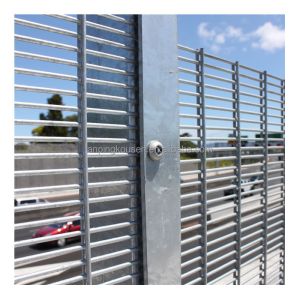 Anti Climb 358 Security Pvc Coated Galvanized Steel Fence with Various Wire