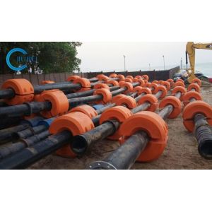 DN315 HDPE Pipe Floats With PE Hull And High Density PU Foam Fill Inside