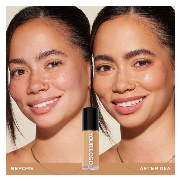 High Quality Long Lasting Matte Waterproof Makeup Foundation Liquid Full Coverage Fair Skin Tones Beauty Name Loose Powder Type