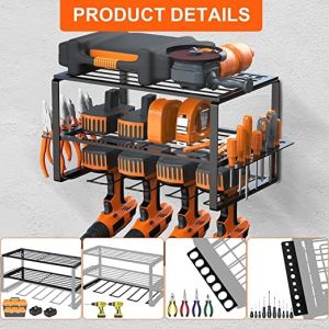 Effortless Wall Mount Storage Solution for Power Tool Organization in Garage