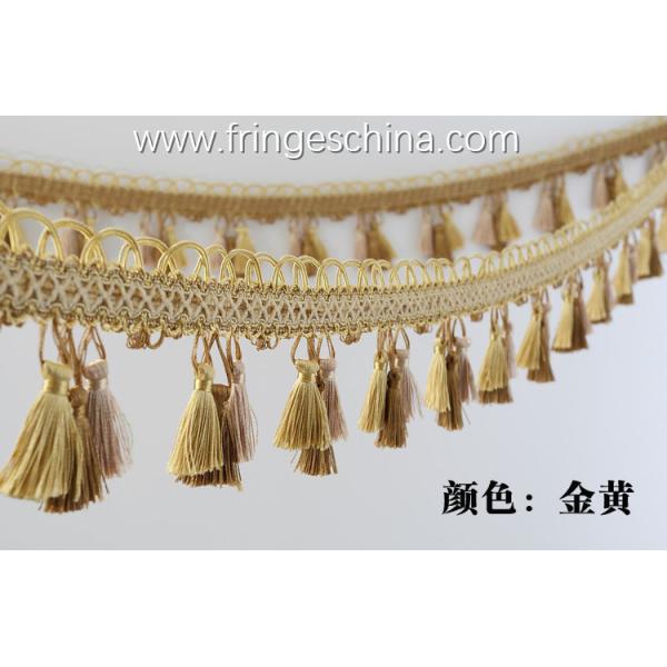 Handmade fashionable chain beads lace tassels fringes for curtain/sofa/pillow/stage decoration