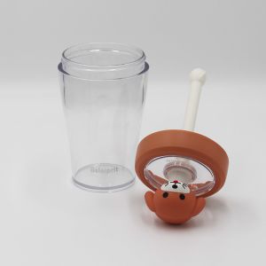 China Tritan Plastic Childrens Straw Water Bottle With Logo Customization on sale