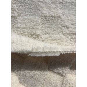 Soft Knitted Jacquard Pattern Fleece Fabric for Shu Velveteen Double Side Mirco