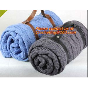 Colourful Knitted Blanket Wholesale China Factory Blanket Spain