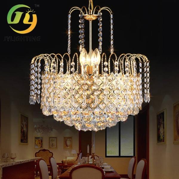 Buy European Style Crystal LED Chandelier for Restaurant Living Room Bedroom Balcony Bar Counter Pendant Lamp at wholesale prices