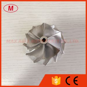 Quality TD04 reverse 50.50/66.00mm 6+6 blades high performance Turbo milling/aluminum 2618/billet compressor wheel for sale