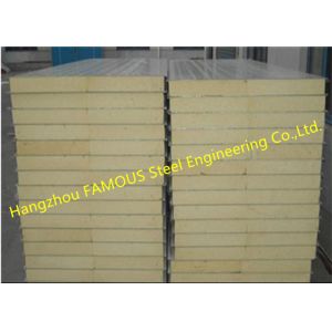 PU 150mm 200mm Sandwich Wall Panels With Excellent Gloss Retention