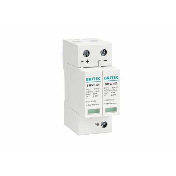 Buy 2P DC Low - Voltage Arrester Device Power Surge Protector For Solar PV System at wholesale prices