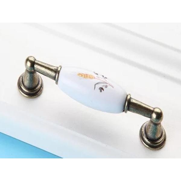 Cabinet Porcelain Handles And Knobs Zinc Dresser Handles Pattern Ceramic Furniture Handles