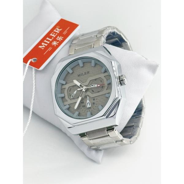 OEM Sports And Business Style Mens Stainless Steel Band Quartz Watch With Analog And Digital Display