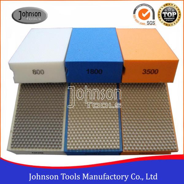 Buy Resin / Electroplated Diamond Hand Polishing Pad , Diamond Hand Pad 90x55mm at wholesale prices