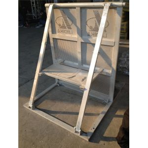 30kg Weight Foldable Crowd Control Barrier 10cm Height