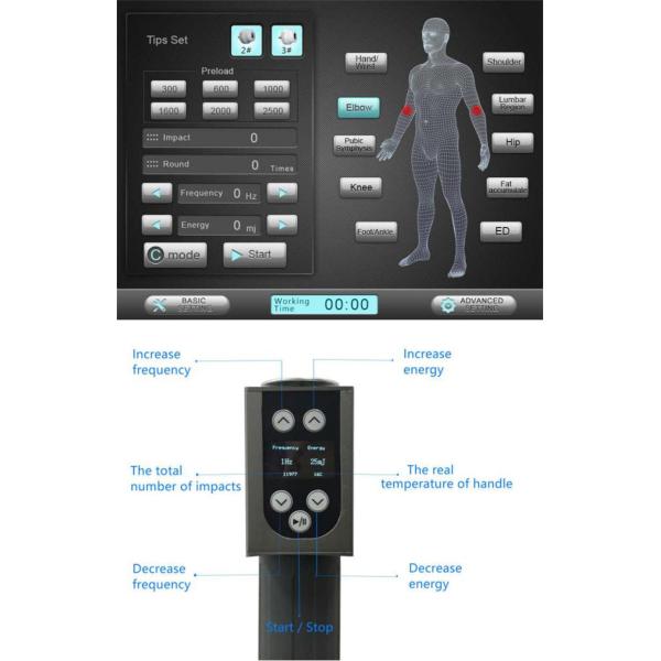 SPA Shock Wave Machine Physiotherapy Sport Injuries And Cellulite Treat