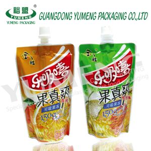 High quality plastic beverage spout pouch fruit Juice drink liquid spouted bag