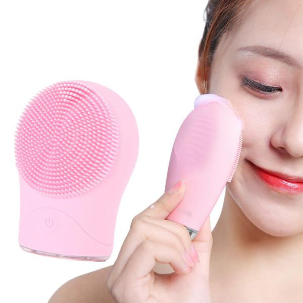 High Frequency Vibration Full Silicone Face Cleansing Instrument Sonic Cleansing