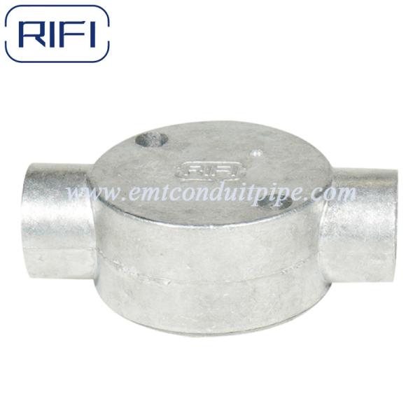 Buy EMT Two Way Circular Junction Aluminum Die Cast Box at wholesale prices