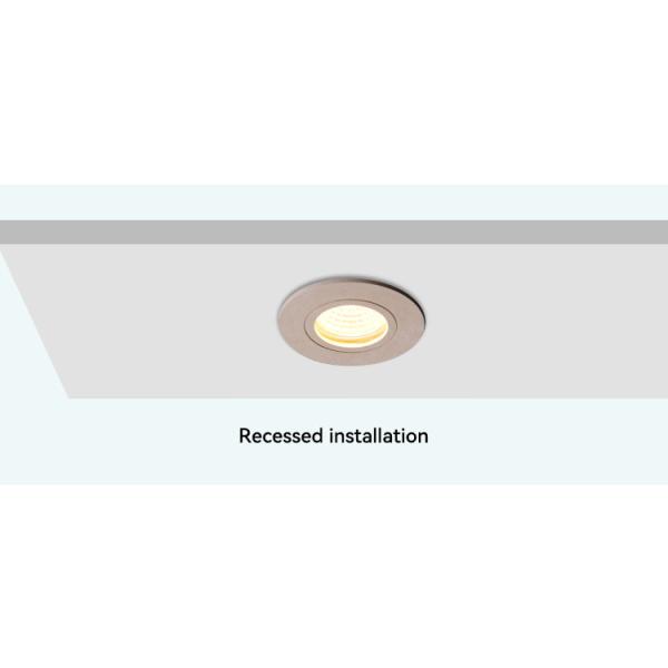 Eco Friendly Downlight Enclosure Round IP65 Recessed Can Light Housing