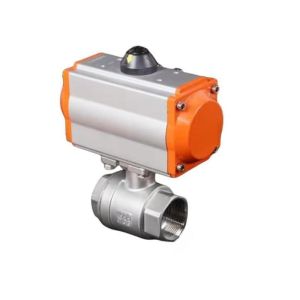 CF8 Pneumatic Valve with ISO 9001 Certification and Normal Temperature 2PC Ball