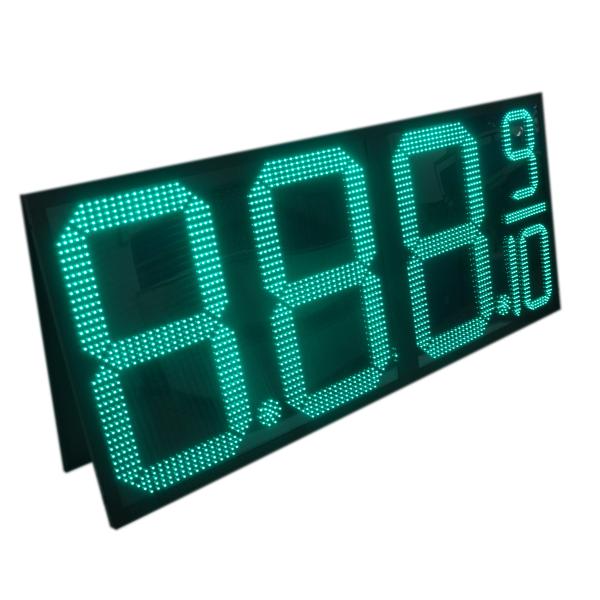 Outdoor Gas Station Sign 18" Digital LED Signs for Regular Diesel Power Input