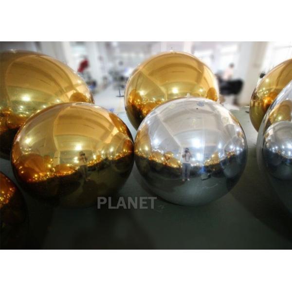 Buy Durable Gold Inflatable Mirror Ball For Event Decoration EN71 EN14960 CE at wholesale prices