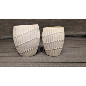 Quality Unique Design Fiberclay Planter with Smooth Surface and Drainage Holes for sale
