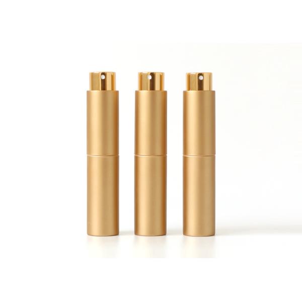 Buy Silk Printing 10ml Luxury Gold Refillable Perfume Atomiser Perfume Dispenser at wholesale prices