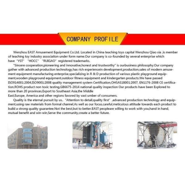 120cm Fall Height Plastic Slide Playground 20 Persons Capacity