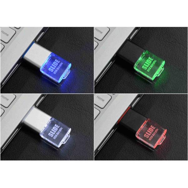 Buy Engraving Logo Led Light Crystal Usb Stick Oem Odm at wholesale prices