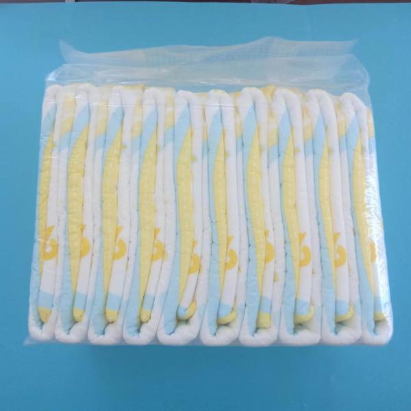 PE Backsheet Disposable Printed 3D Leak Prevention Channel Diaper with USA Fluff Pulp