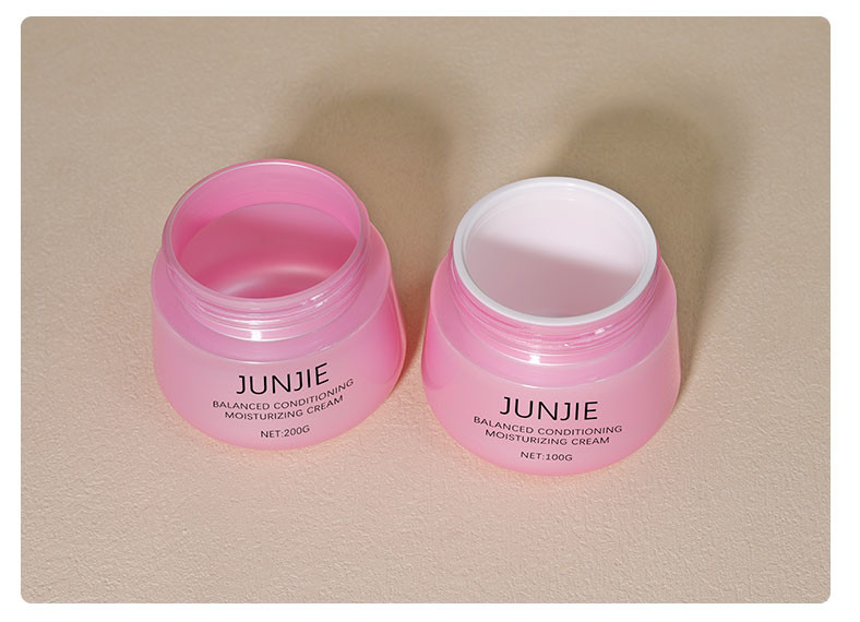 High Quality PET Facial Cream Jar Empty Plastic Body Butter Jar Refillable Cosmetic Cream Jar With Screw Cap Lid