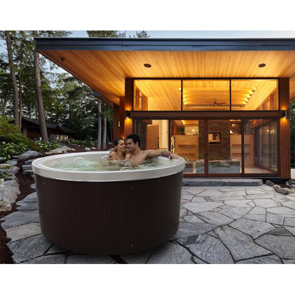 1200L 5 Persons Hot Tub Aristech Acrylic Round Shape Whirlpool Jacuzzi Spa Tub