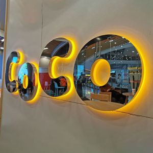 Backlight led signs outdoor custom logo sinage