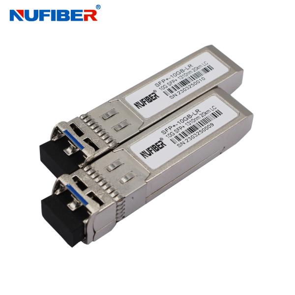 Buy 10G SFP+ LR 10Gbps Dual Fiber Single Mode 1310nm 20km LC DDM compatible with MikroTik/Juniper/Cisco/Huawei/Hp at wholesale prices