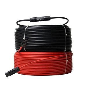 Twin Core PV Solar Cable 4mm2 Fire Resistant For Photovotaic Power Station
