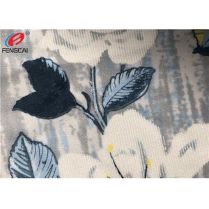 Press Glue Polyester Sofa Velvet Upholstery Fabric , Print Knitted Fabric