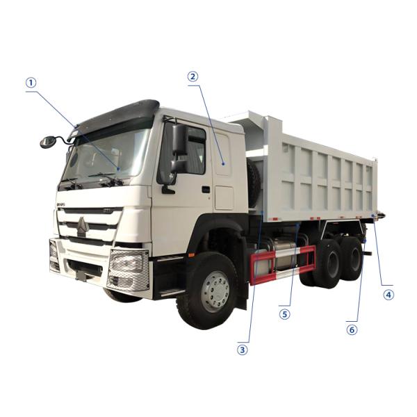 Sinotruk 6x4 Dump Truck With The Overturning Body Platform Chinese Truck