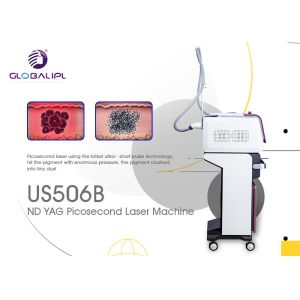 Narrow Pulse Width Pico Tattoo Removal Equipment 15Hz Frequency US506B Model