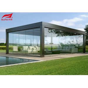 Customized Outdoor Modern Motorized Aluminum Roof Garden Pergola