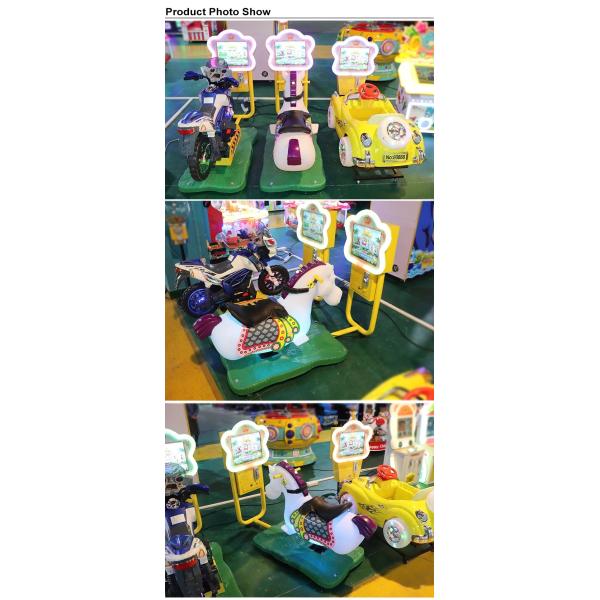 Coin Operated 2 Players Electric Arcade Game Machine / Electronic Gogo Jockey Horse Riding Equipment