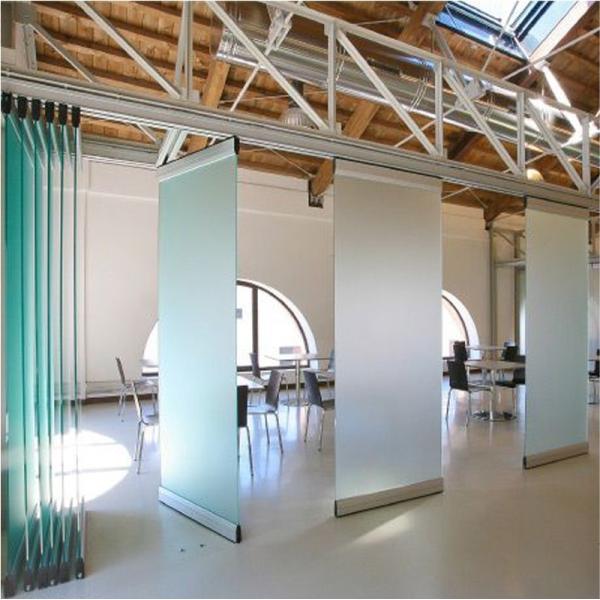 Buy EBUNGE Movable Sliding Door Tempered Office Glass Partition Wall at wholesale prices