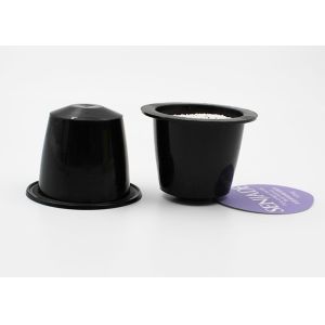 China Black 28.5mm 6g Heat Seal Lid Nespresso Coffee Capsules on sale