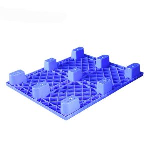 Single Faced 1200*1100mm Lightweight Plastic Pallets 1500Kg Static Load