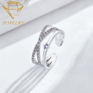Silver Plating S925 Engagement Ring With Cubic Zirconia Diamond