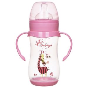 ISO9001 9oz 260ml PP Wide Neck Arc Baby Feeding Bottle