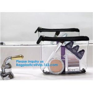 Cosmetic/ Makeup/ Toiletry Clear PVC Travel Wash Bag with handle PVC/EVA/TPU