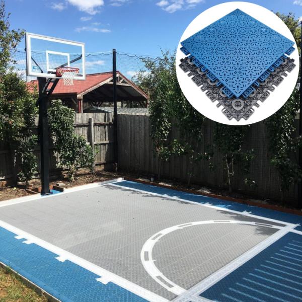 Pp Modular Interlocking Pickleball Sport Court Floor Tiles 3x3 Basketball Court