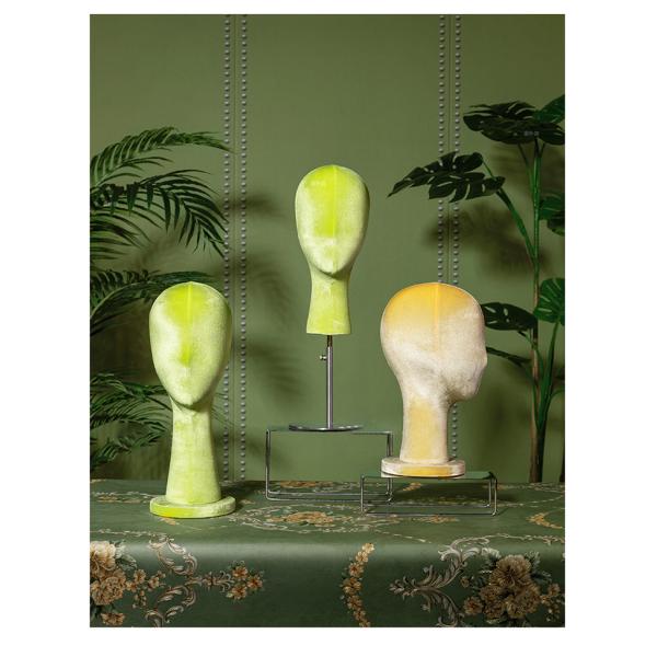 Multi Color Adjustable Hight Styrofoam Mannequin Head Foam Hat Head Pieces Scarf Display Racks for Retail Shops