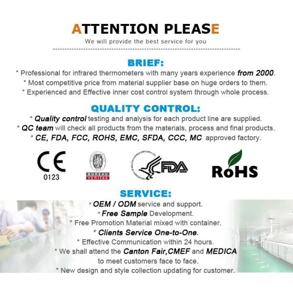 Forehead Medical Non Contact Infrared Thermometer LCD Dispaly DC 3V