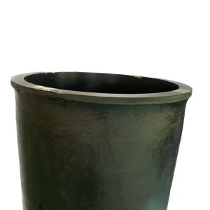 Cylindrical Induction Furnace Crucible Silicon Carbide Graphite Metal Melting