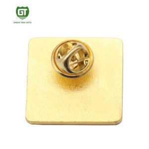 Decorative Lapel Pins with screen printing& logo back stamp for man coat